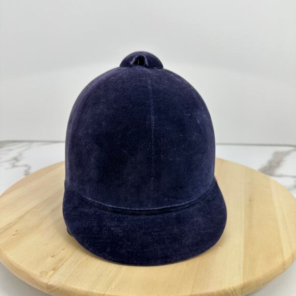 Vintage Miller Togs & Track Navy Velvet Showing Riding Hat  60cm Bow Equestrian - Picture 2 of 7